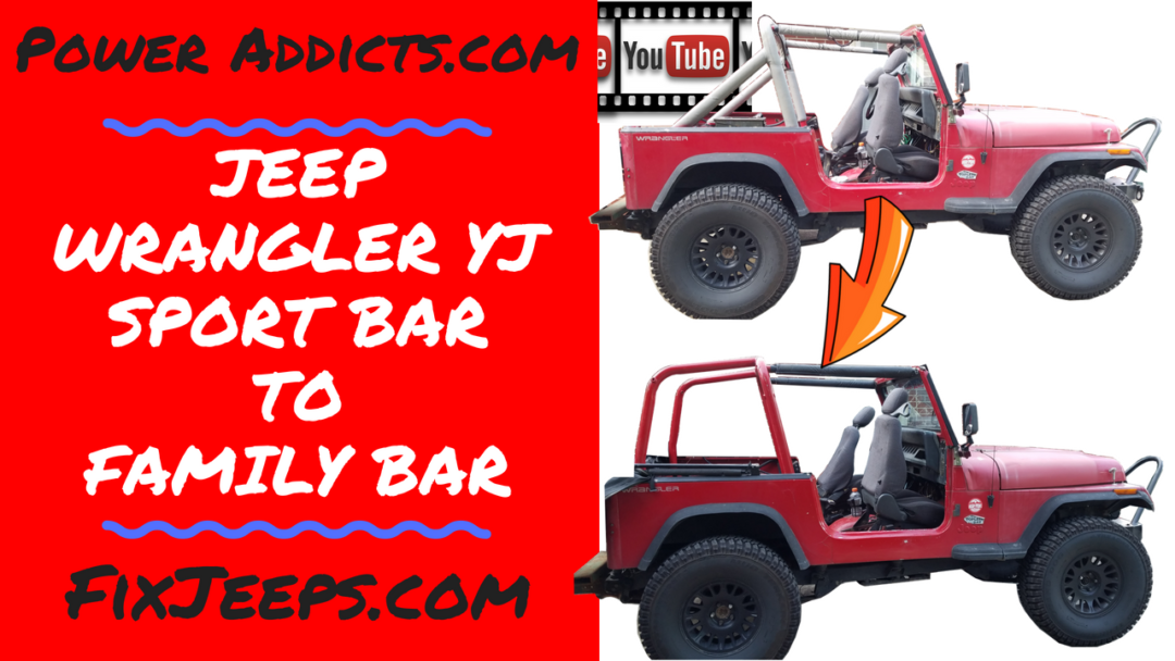 Jeep Wrangler Sport to Family roll bar swap