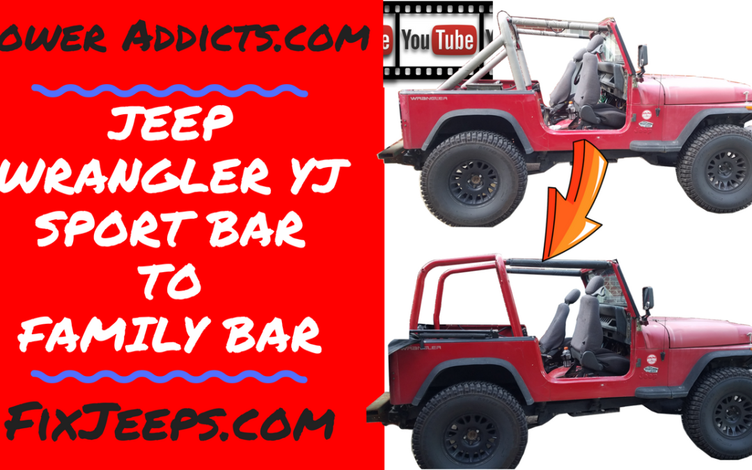 Jeep Wrangler YJ Sport to Family Roll Bar Swap