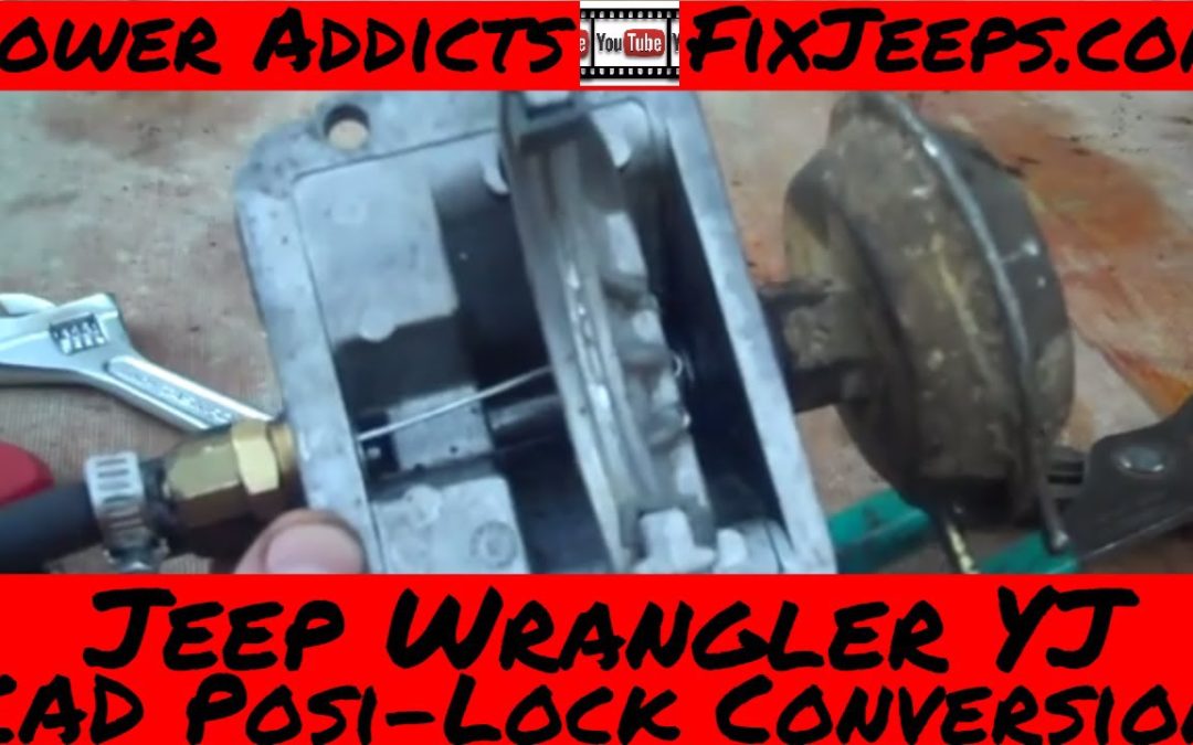 Jeep Wrangler YJ DIY Posi Lock conversion