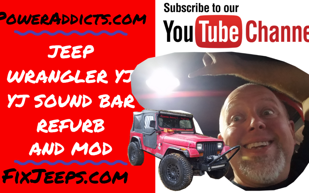 Jeep Wrangler YJ Factory Sound bar rebuild