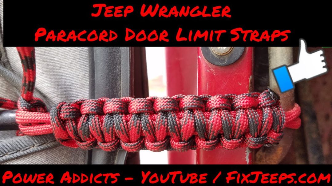 Jeep Wrangler Paracord Door Limit Straps