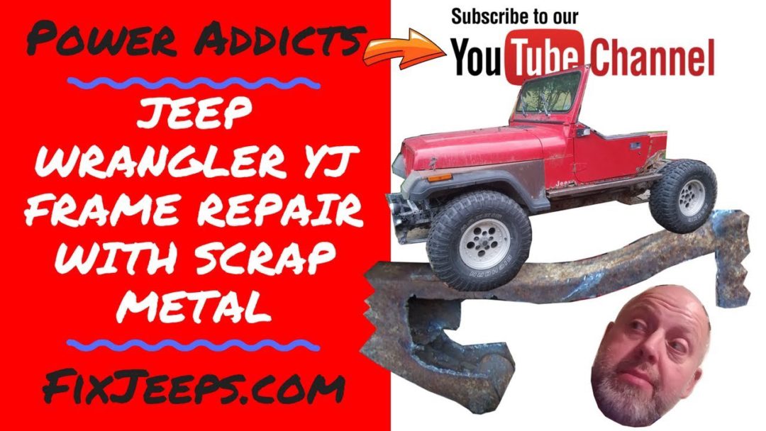 Patch Jeep Wrangler Frame with scrap metal