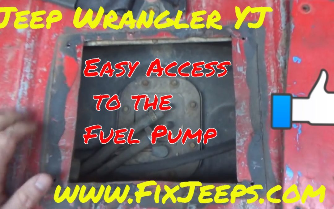 Jeep Wrangler Cutting Access Hole for Fuel Pump